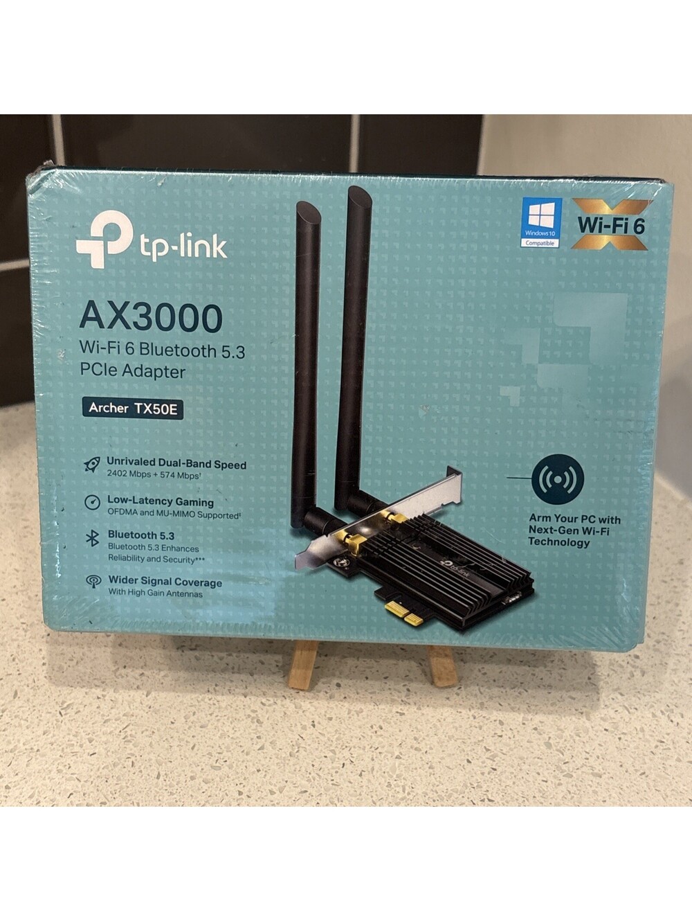 New Sealed TP-LINK - AX3000 Dual Band WiFi 6 & Bluetooth 5.0 PCI-Ex Adaptor